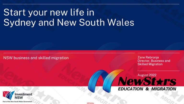 Breaking: NSW Official Says Occupation List May Drop Within 2 Weeks! Department Urges More Offshore Applications — Subclass 491 Shares One List!