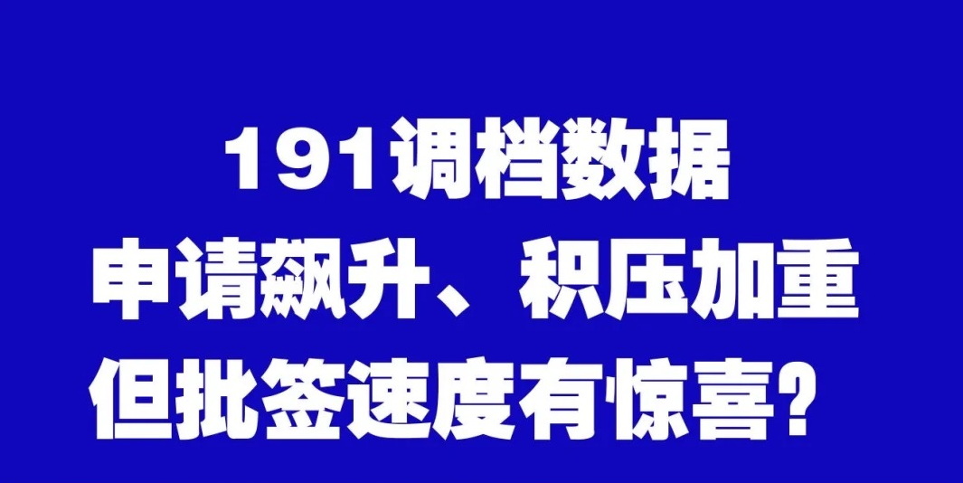 191数据来了，持续维持双轨制审核