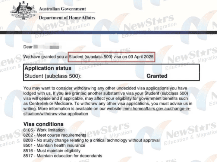 500 学签翻盘下签证据 - 视觉证据 3