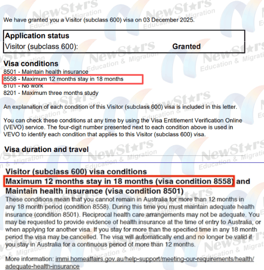 Visitor visa